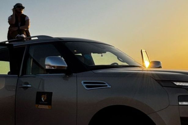 Sunset view on Sunset desert safari in Dubai – With Desert and City Escape