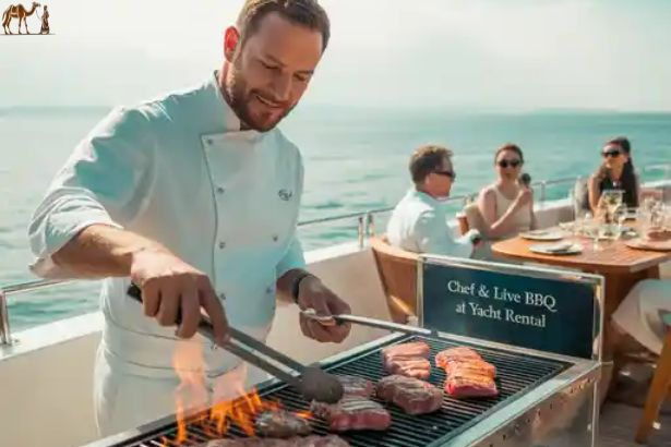 CHEF & LIVE BBQ at Yacht Rental