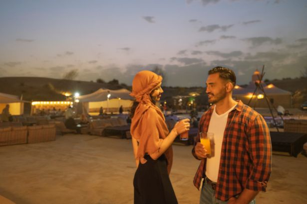 Couples in Caravanserai Desert Safari in Dubai
